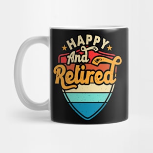 Happy And Retired T shirt For Women Mug